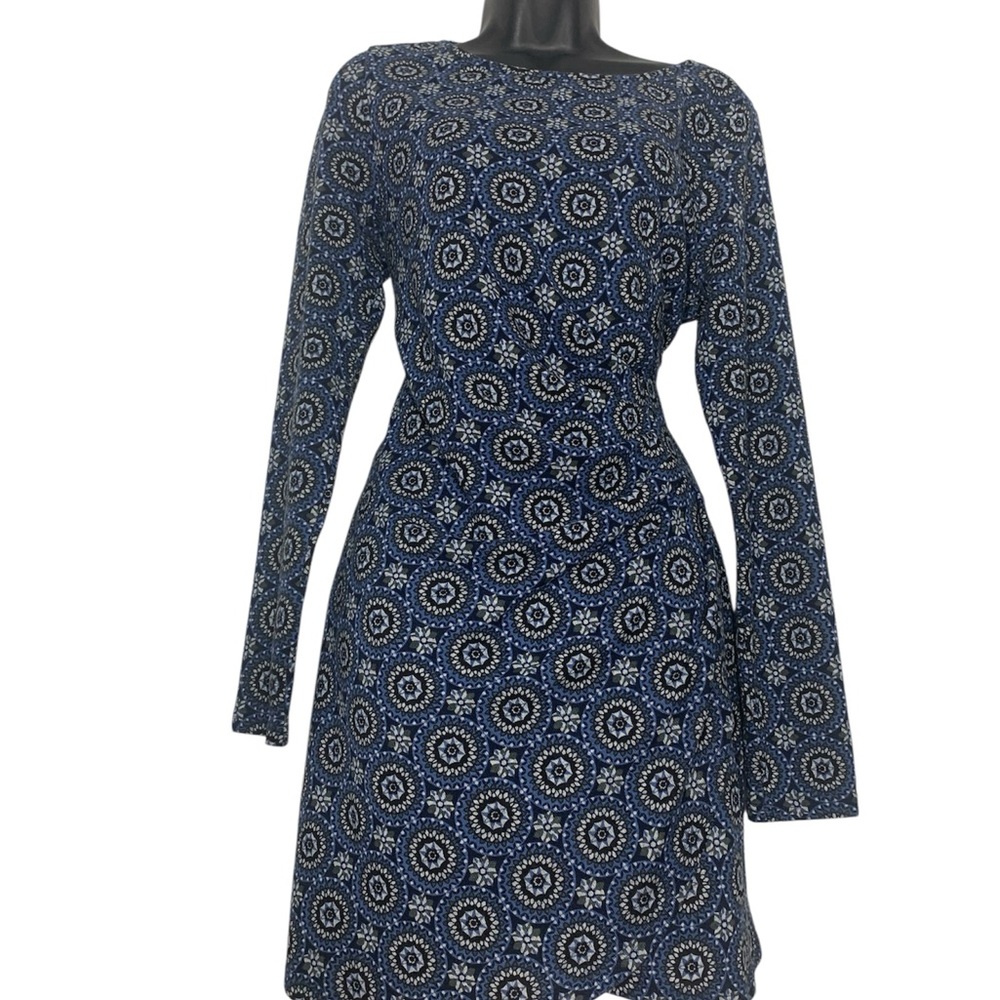 Papillon Knit Dress Ruched Side Size Large New